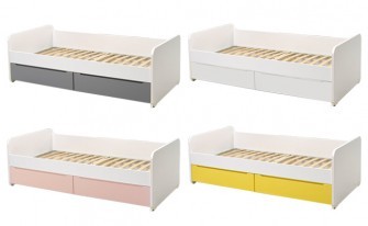 Bed with drawers